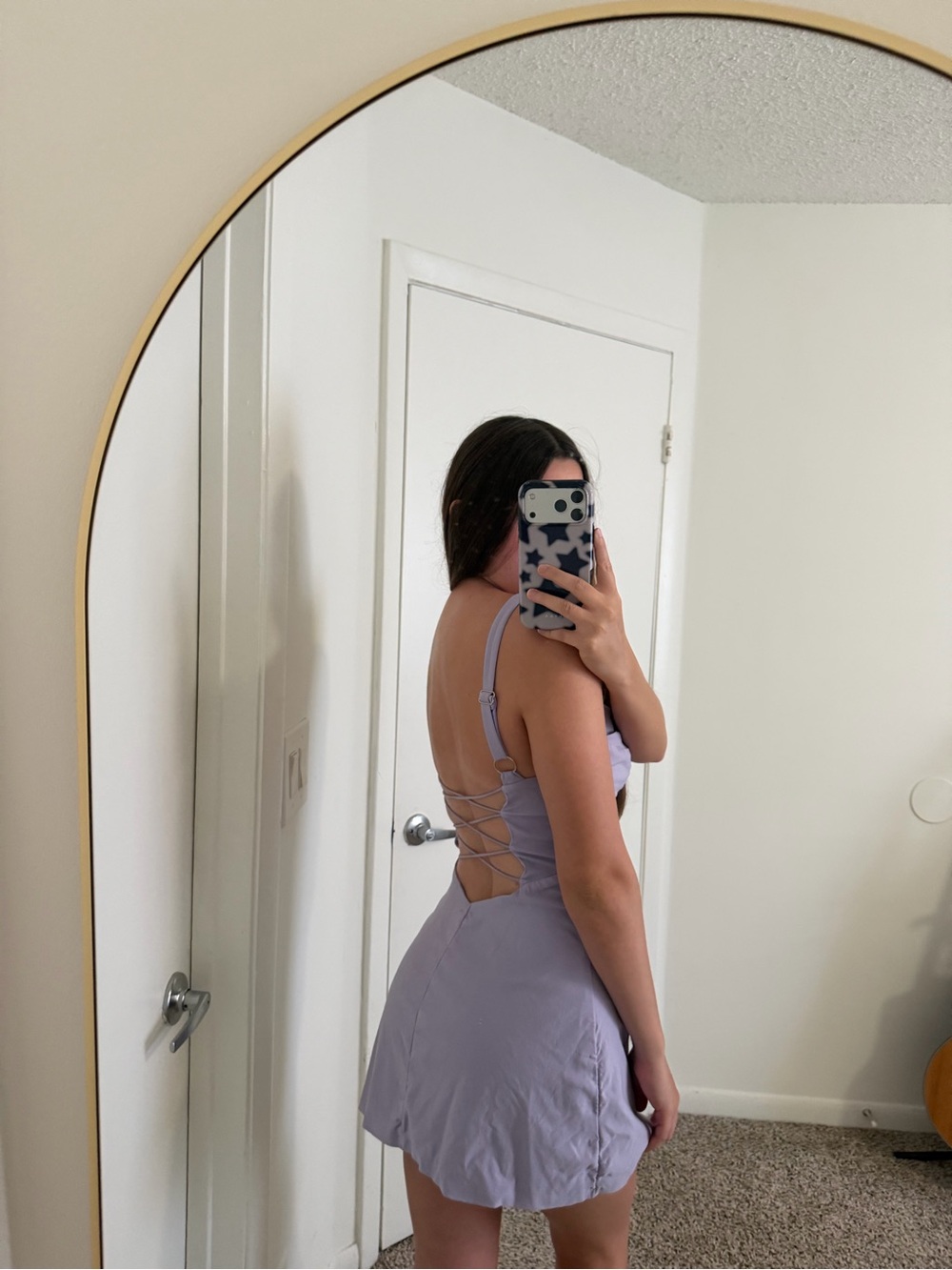 SHEIN Lavender Strappy Mini Dress - Picture 2 of 6